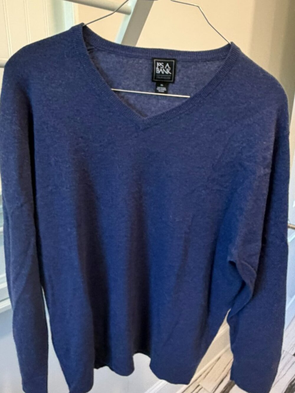Mens Jos A Bank Cashmere V Neck Sweater